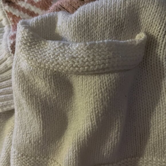 GapKids Aztec Boho Blanket Cardigan L 10 Neutral Southwestern Y2K - Picture 6 of 9